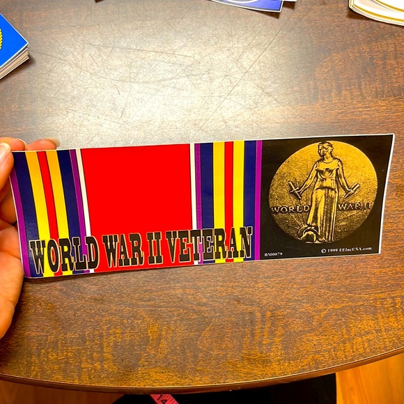 World World II Veteran bumper sticker - Picture 1 of 5